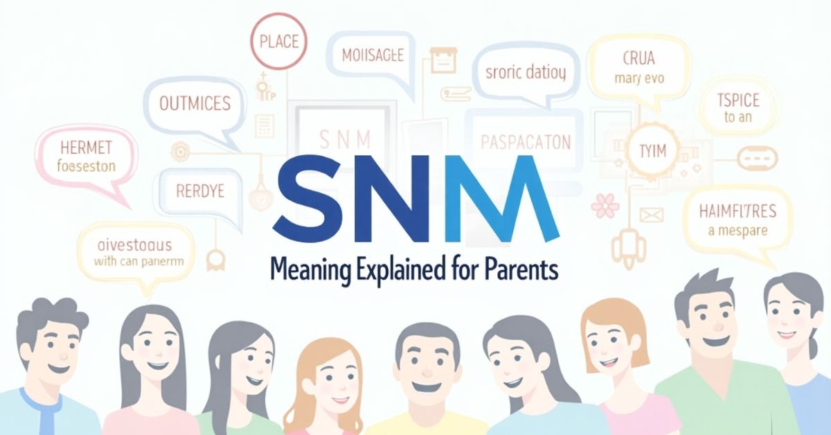 SNM Meaning Explained for Parents